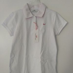Vineyard Vines Girls Polo Shirt Size S (7-8)